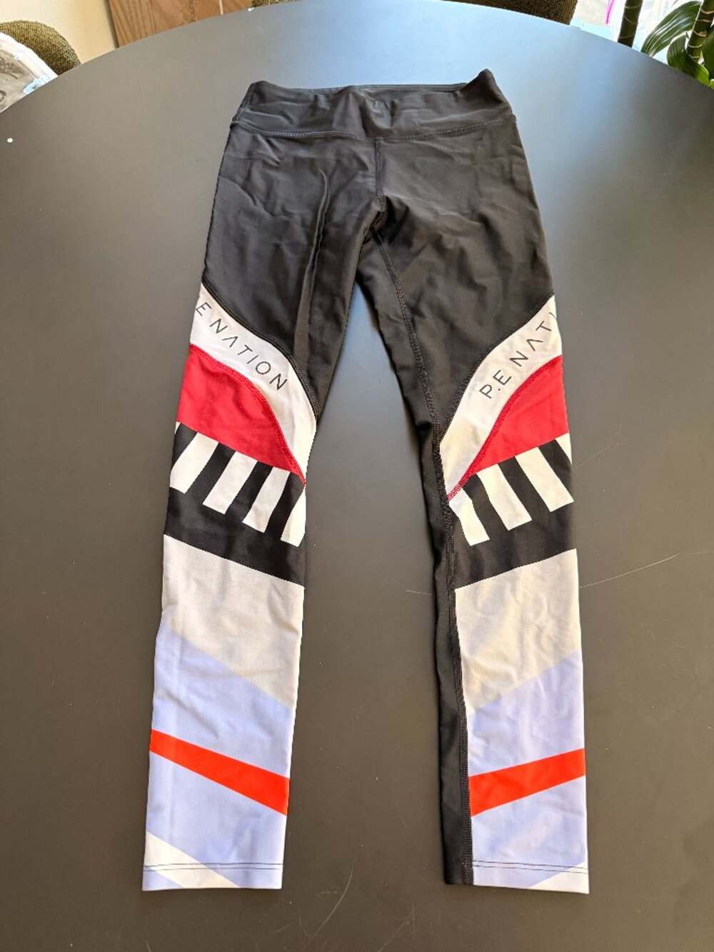 P.E Nation Maracana Moto Legging in Black Multi